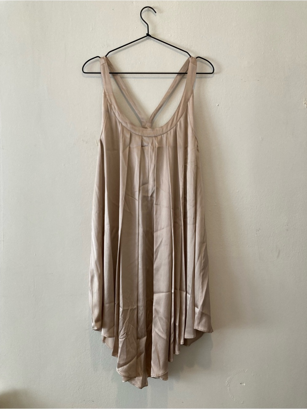 Ever peach Pleated Tank Dress